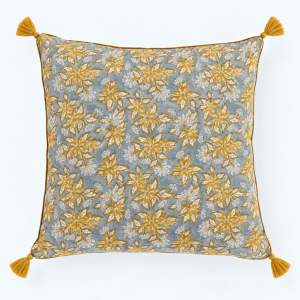 Arya Jade Cotton & Velvet Cushion Cover – 50cm x 50cm