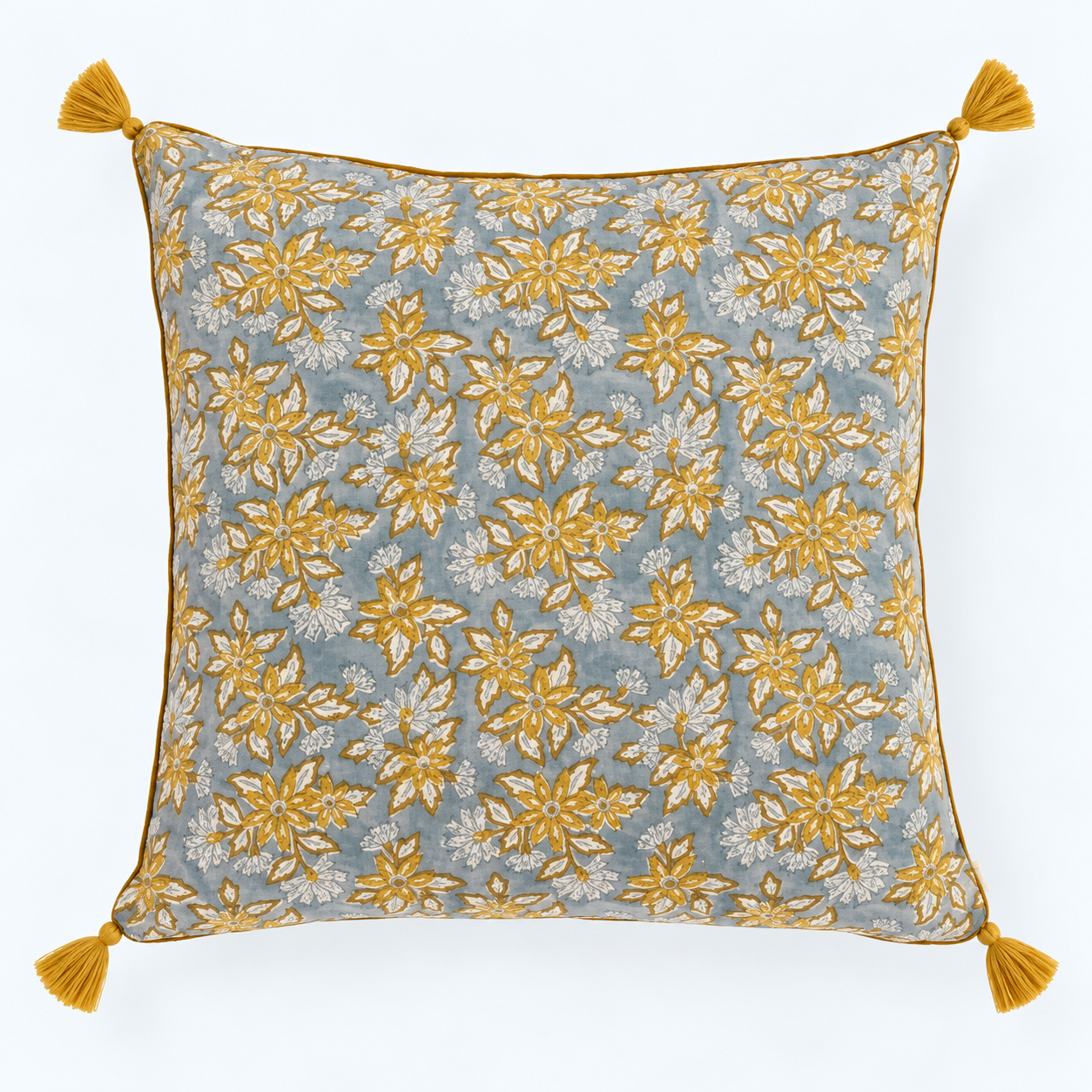 Arya Jade Cotton & Velvet Cushion Cover – 50cm x 50cm