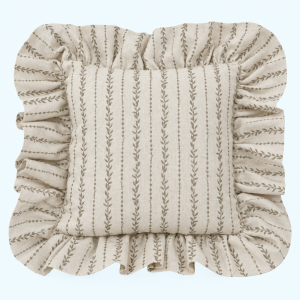 Peony & Sage Frill Cushion – 40cm x 40cm