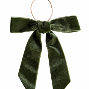 Pack of 3 Velvet Tree Ribbons - Racing Green