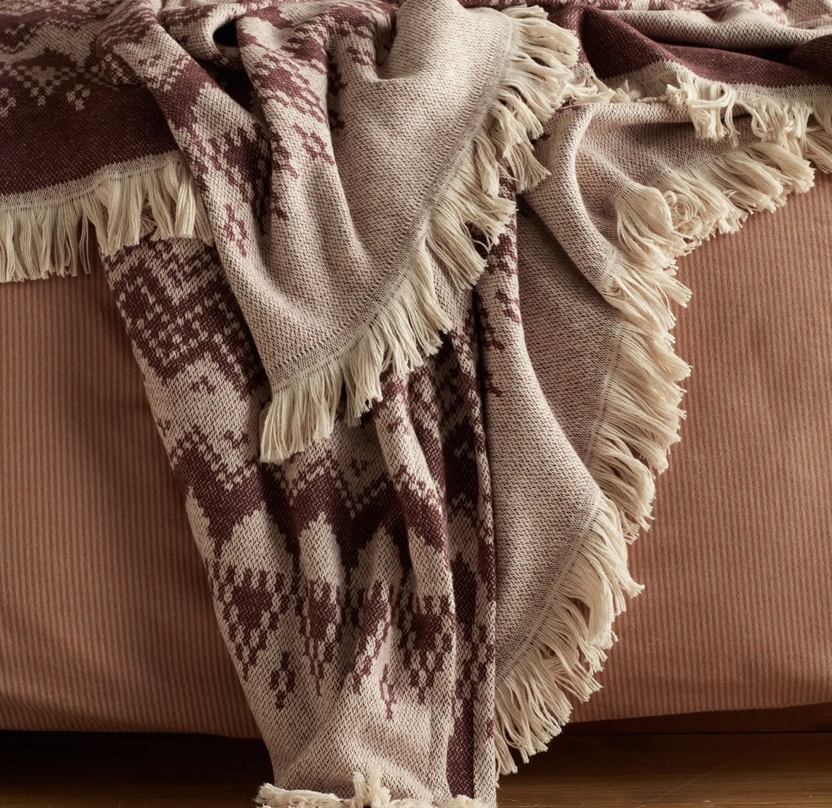 Isla Fair Isle 100% Cotton Throw