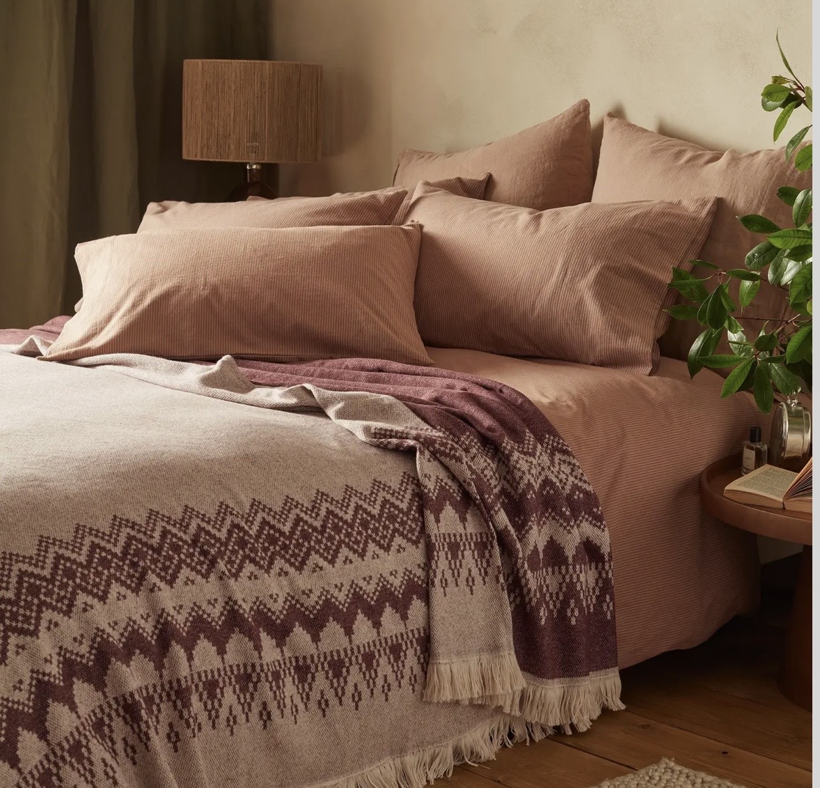 Isla Fair Isle 100% Cotton Throw - Image 2