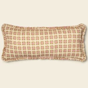 Yonder Large Quilted Frill Cushion – Prairie Honey – 95cm x 40cm PRE ORDER