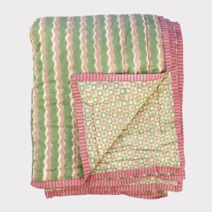 Yonder Organic Cotton Quilt- Pinwheel Peppermint